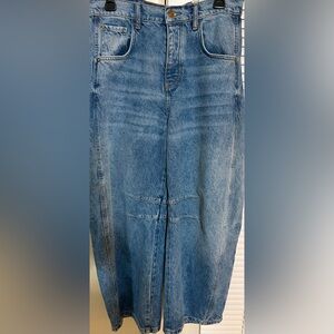 Free People Barrel Jeans
